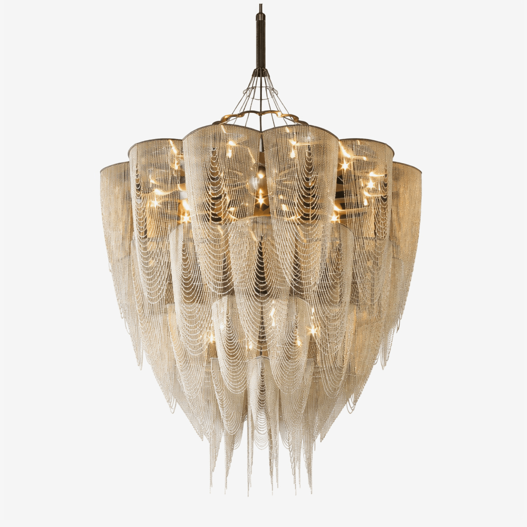 Cascade Aluminum Chain Chandelier Main image