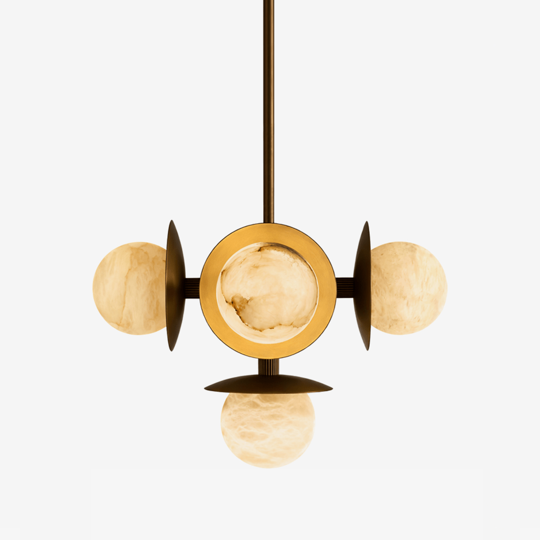 Snowflake Alabaster Orb Chandelier Main image