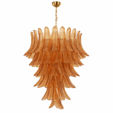Luxury Amber Leaf Cascade Chandelier - CasaraHouse