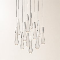 Soltaire Crystal Round Chandelier 17" 24" 36" 48" 58"D