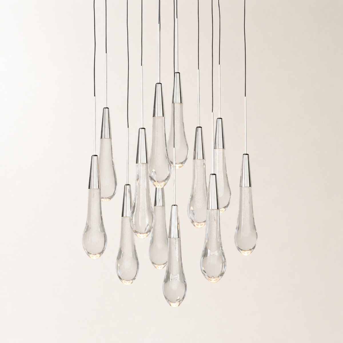 Soltaire Crystal Round Chandelier 17" 24" 36" 48" 58"D