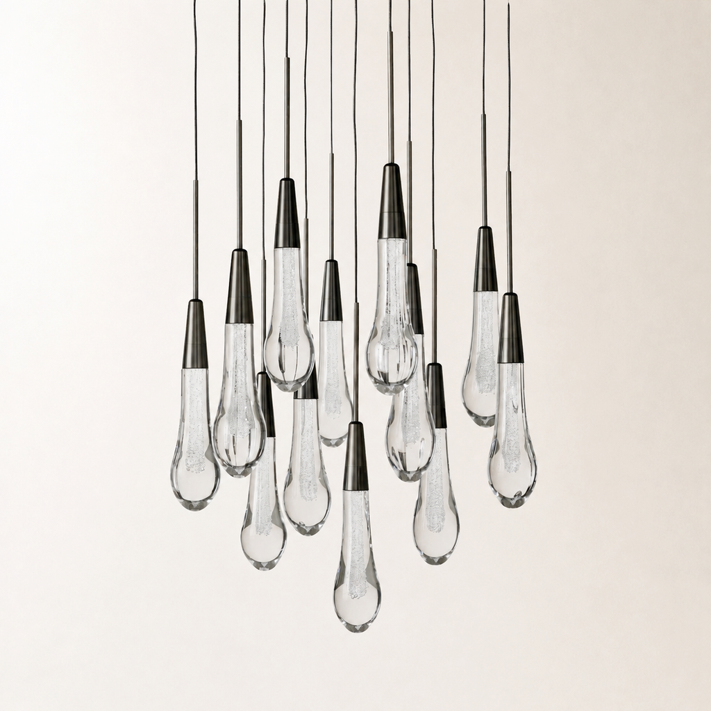 Soltaire Crystal Round Chandelier 17" 24" 36" 48" 58"D