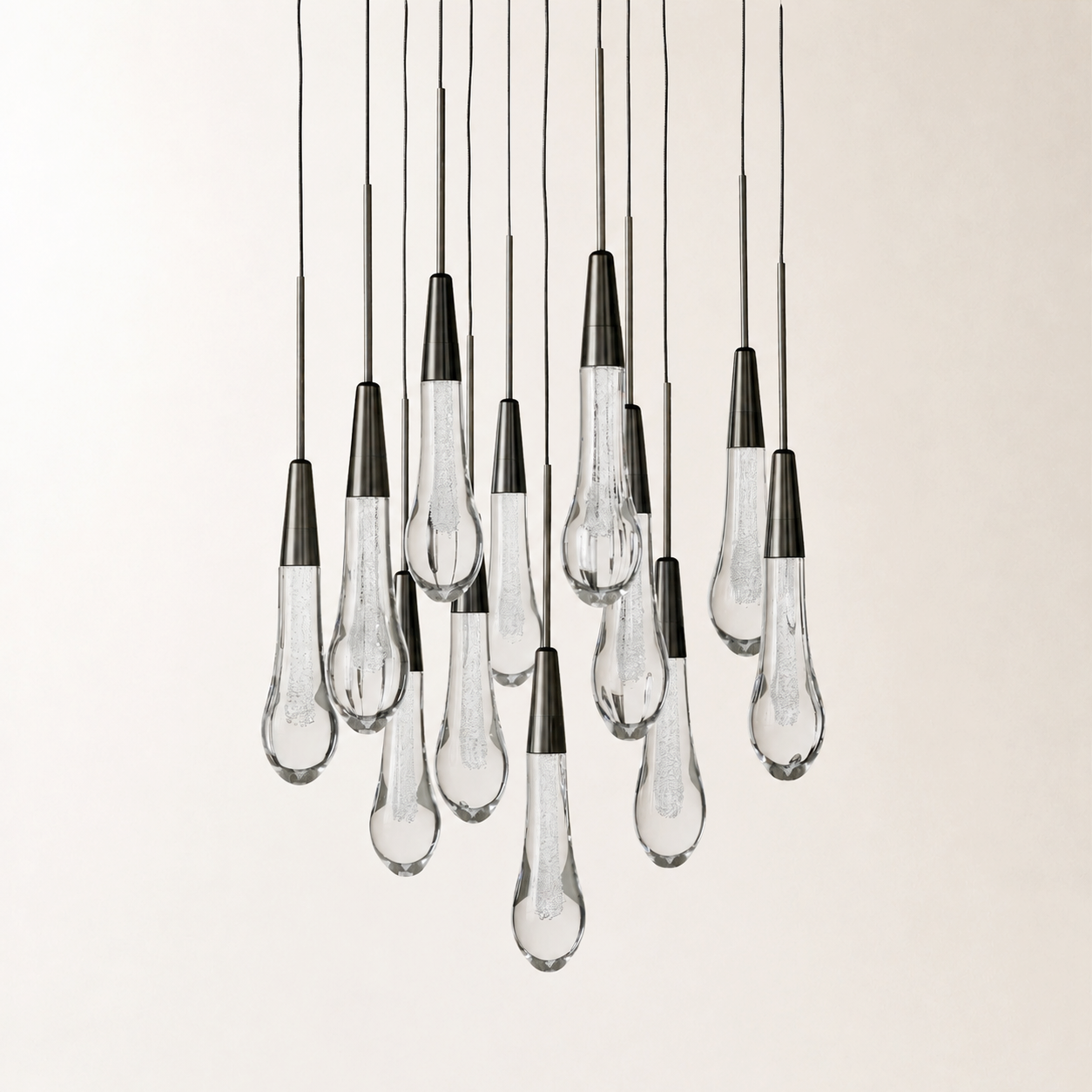Soltaire Crystal Round Chandelier 17" 24" 36" 48" 58"D