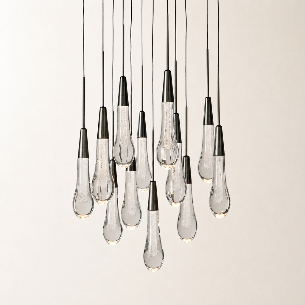 Soltaire Crystal Round Chandelier 17" 24" 36" 48" 58"D