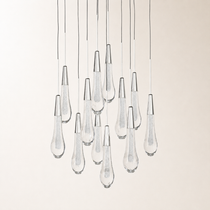 Soltaire Crystal Round Chandelier 17" 24" 36" 48" 58"D
