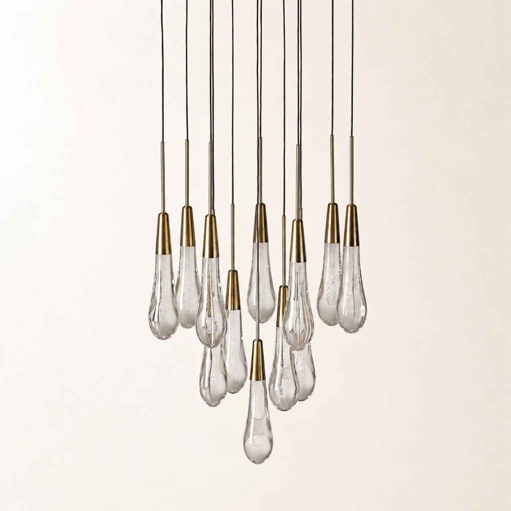 Soltaire Crystal Round Chandelier 17" 24" 36" 48" 58"D