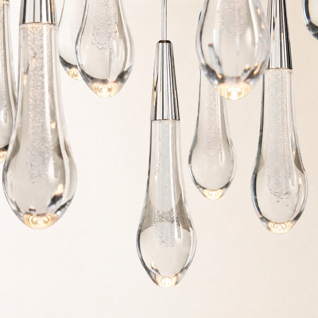 Soltaire Crystal Round Chandelier 17" 24" 36" 48" 58"D
