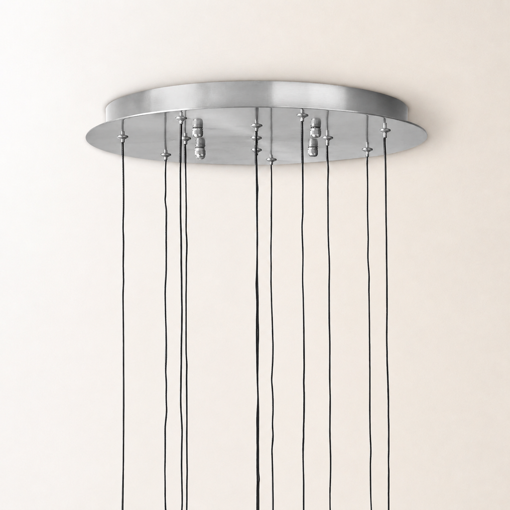Soltaire Crystal Round Chandelier 17" 24" 36" 48" 58"D