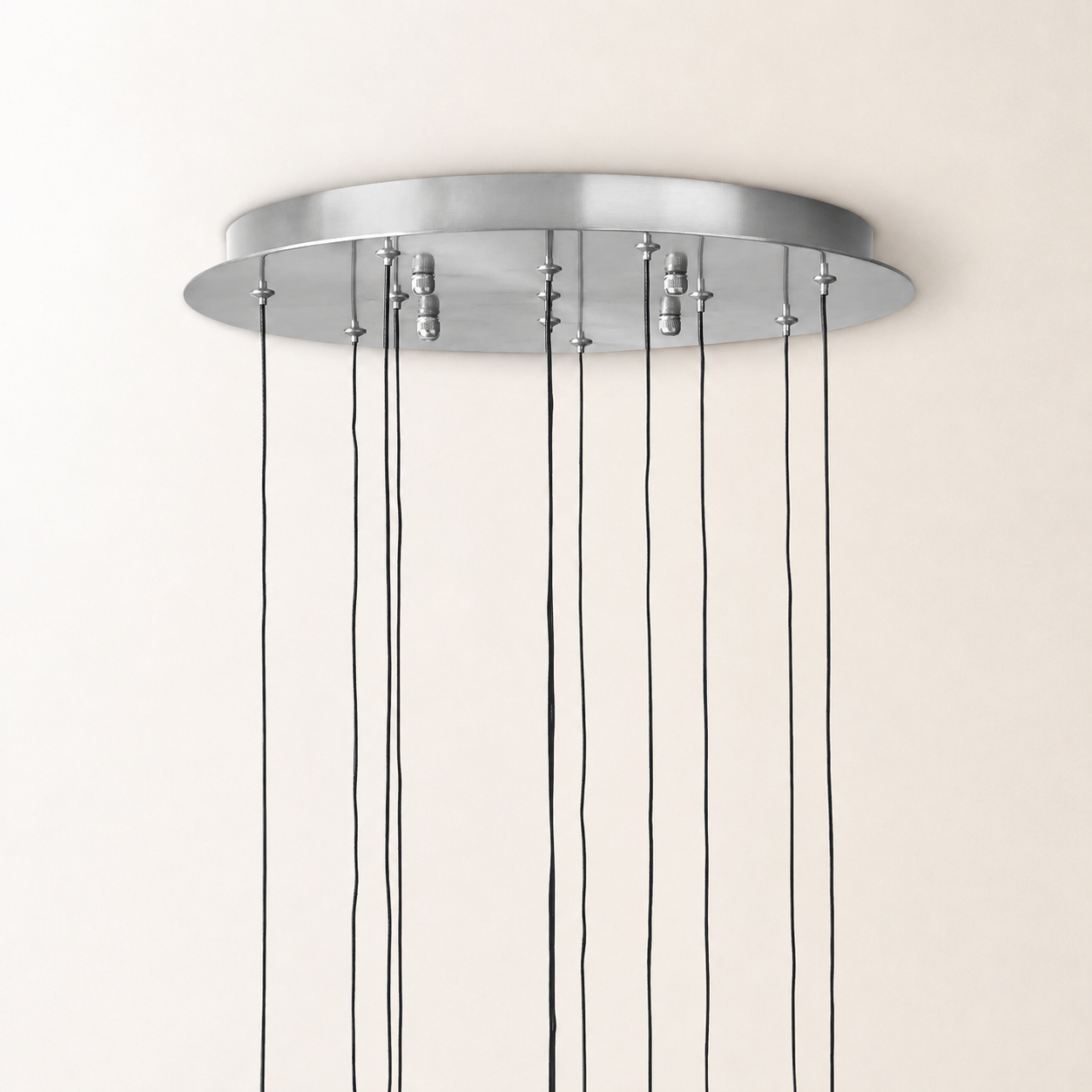 Soltaire Crystal Round Chandelier 17" 24" 36" 48" 58"D