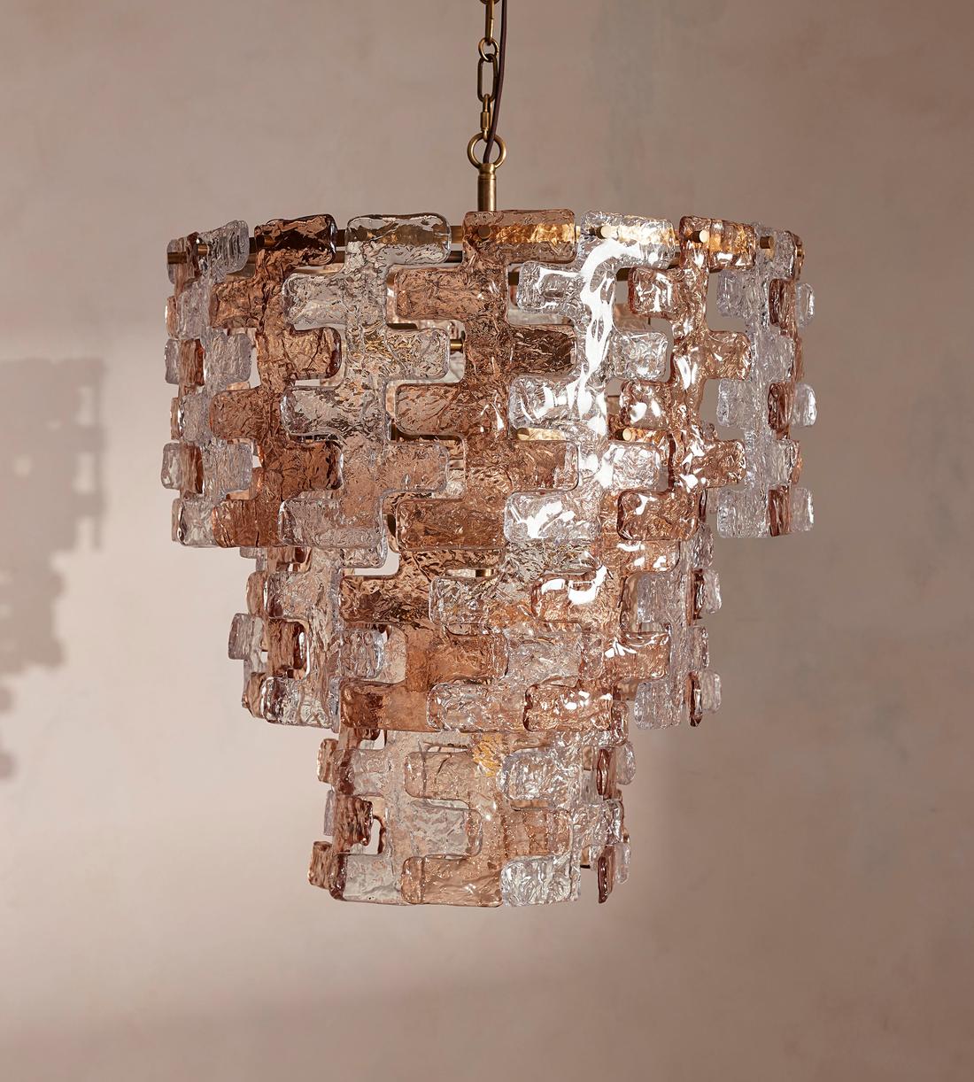 Iona Glass Chandelier 25"W Main image