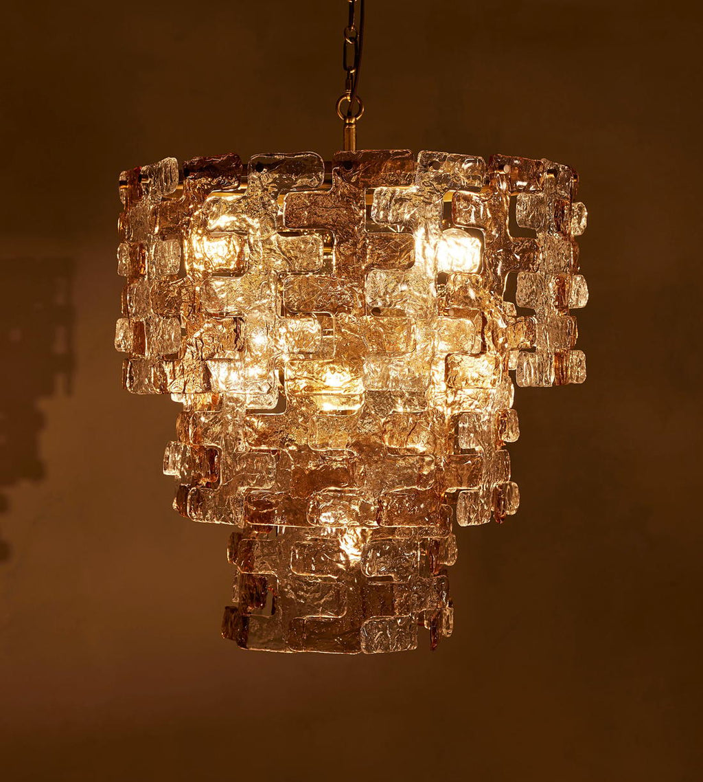 Iona Glass Chandelier 25"W