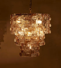 Iona Glass Chandelier 25"W