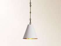 Watley Cone Pendant in White
