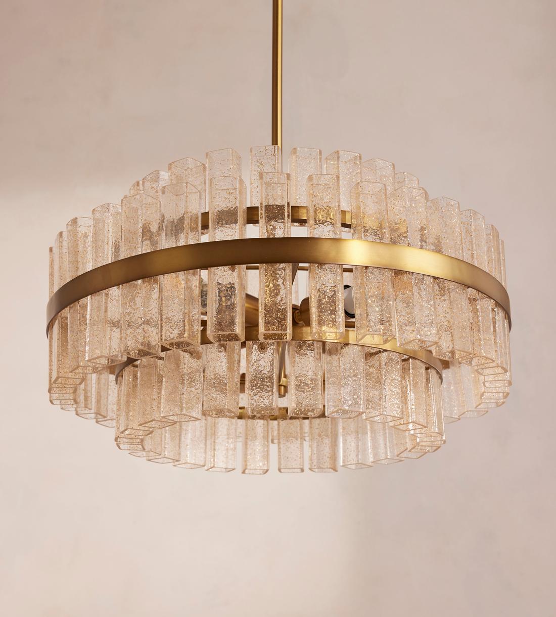 Katia Glass Chandelier 23.6"W