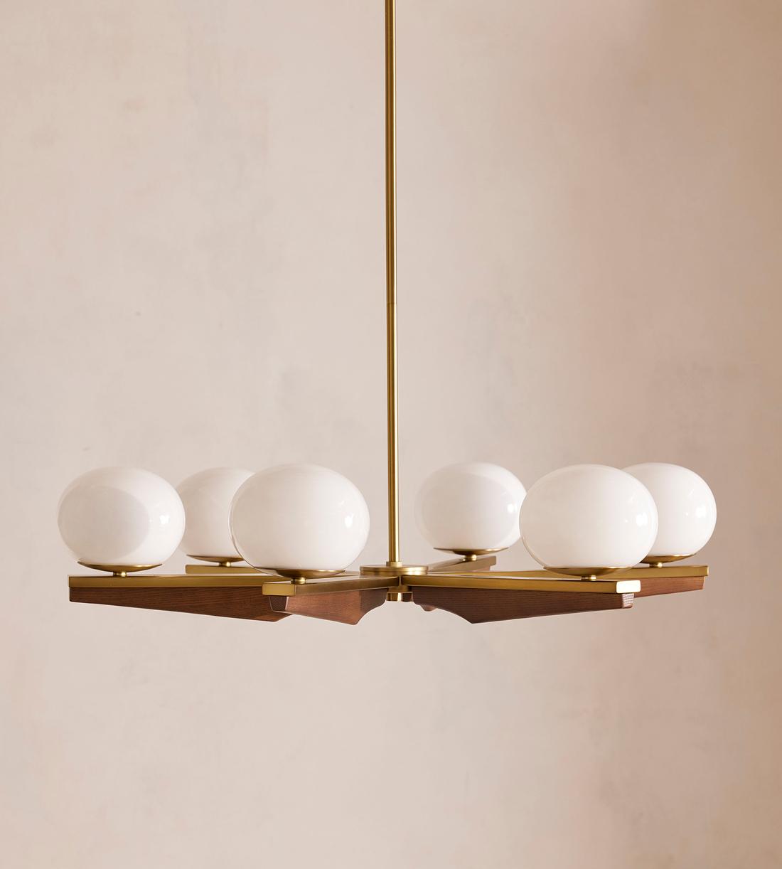 Demarco Glass Chandelier 31"W