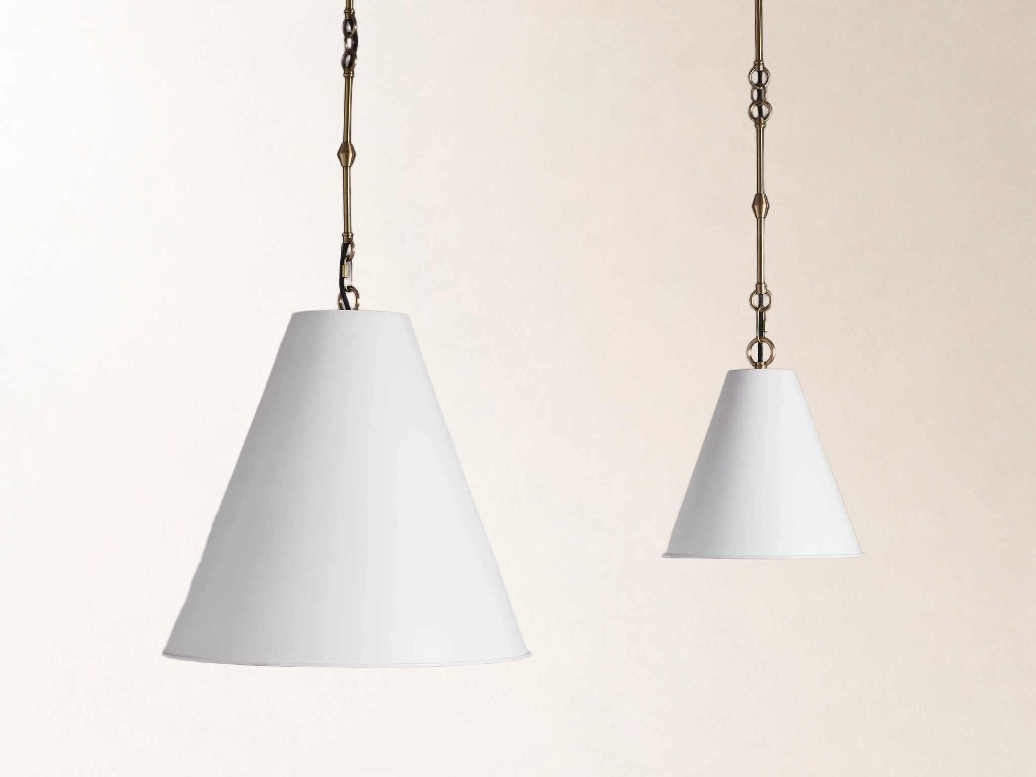 Watley Cone Pendant in White