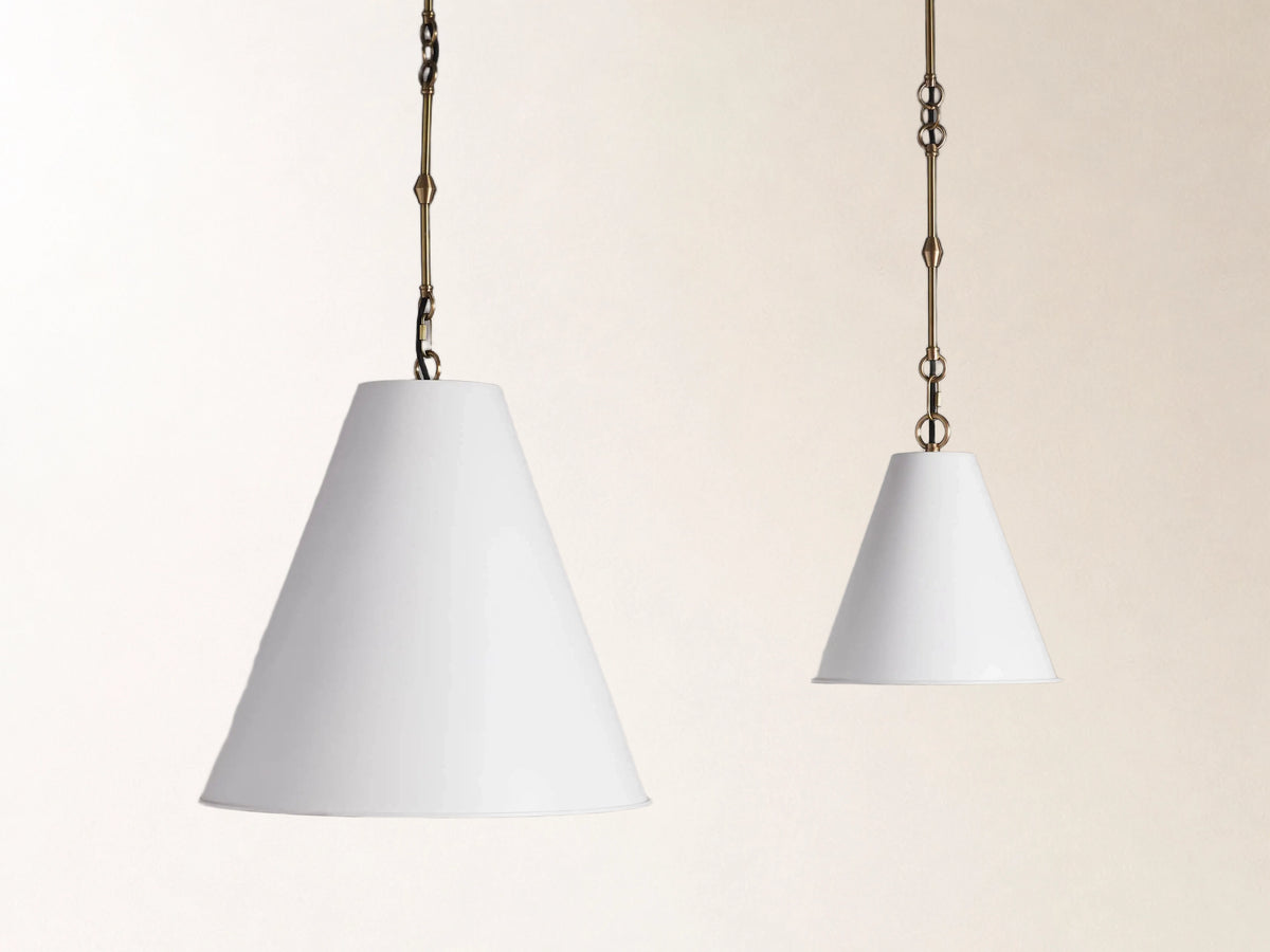 Watley Cone Pendant in White