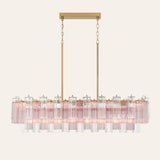 Modern Addis Murano Glass Linear Chandelier 51" - CasaraHouse