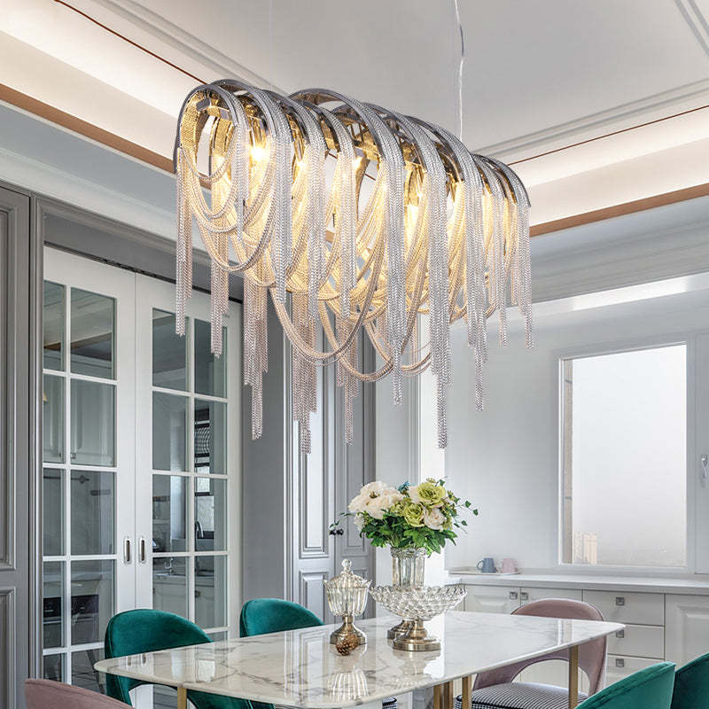 Tassel Oval Chandelier Secondary image
