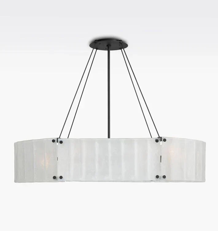 Marcellus Glass Linear Chandelier 48"