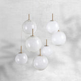 Contemporary Casen Glass Round Chandelier 20"28"34"43" - CasaraHouse