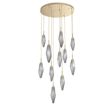Rock Crystal Cluster Round Chandelier