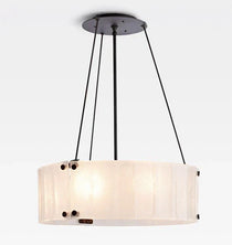 Marcellus Glass Round Chandelier 24"