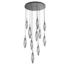 Rock Crystal Cluster Round Chandelier