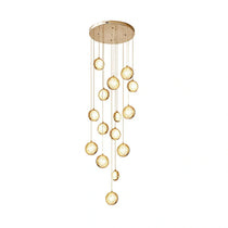 Reina Crystal Long Chandelier