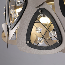 Contemporary Stainless Steel Round Chandelier