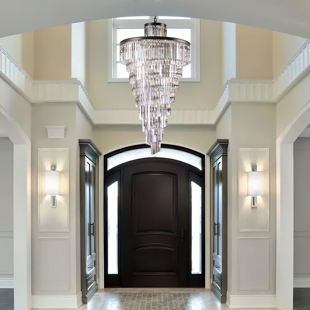 Falria Multi-Tiered/ Layered Crystal Rod Chandelier