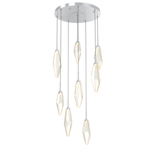 Rock Crystal Cluster Round Chandelier