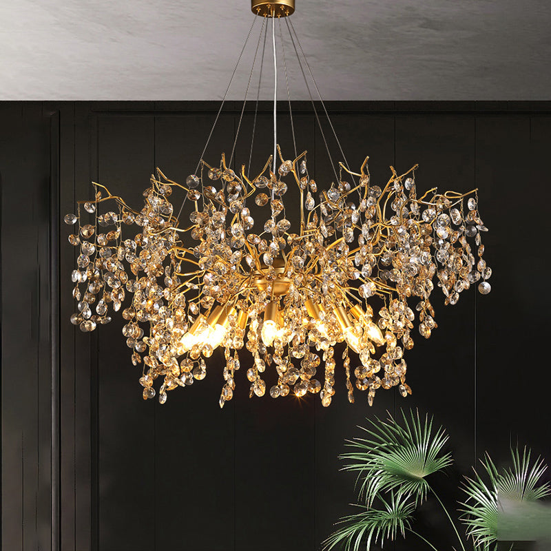 Luxury Crystal Branch Chandelier 39.4"D Secondary image