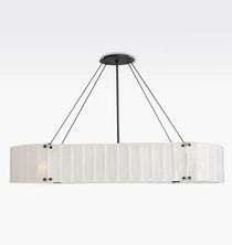Marcellus Glass Linear Chandelier 60"