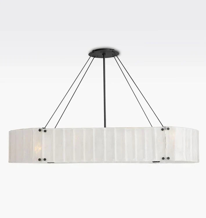 Marcellus Glass Linear Chandelier 60"