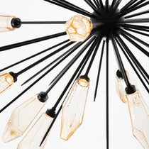 Beveled Crystal Round Chandelier