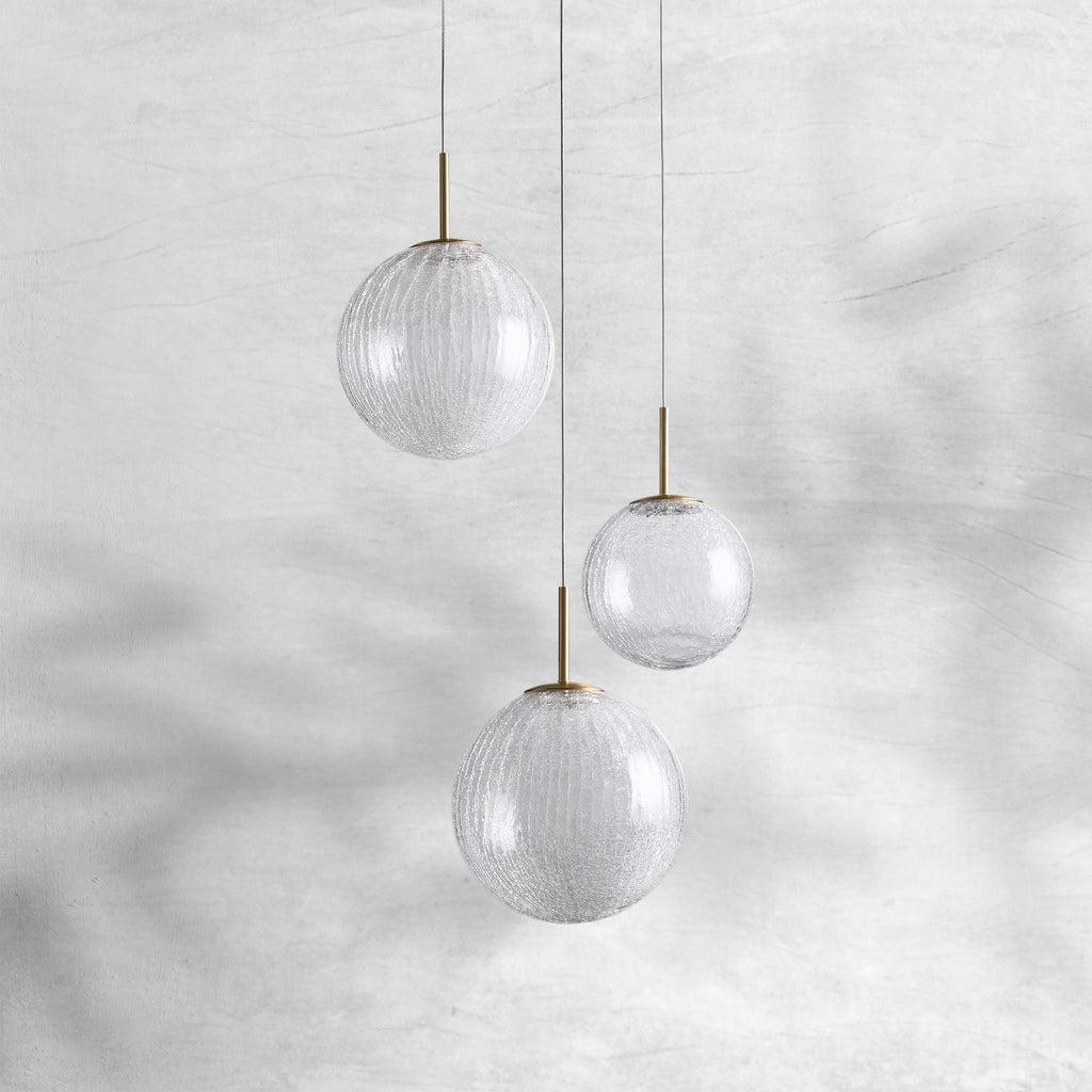 Contemporary Casen Glass Round Chandelier 20"28"34"43" - CasaraHouse