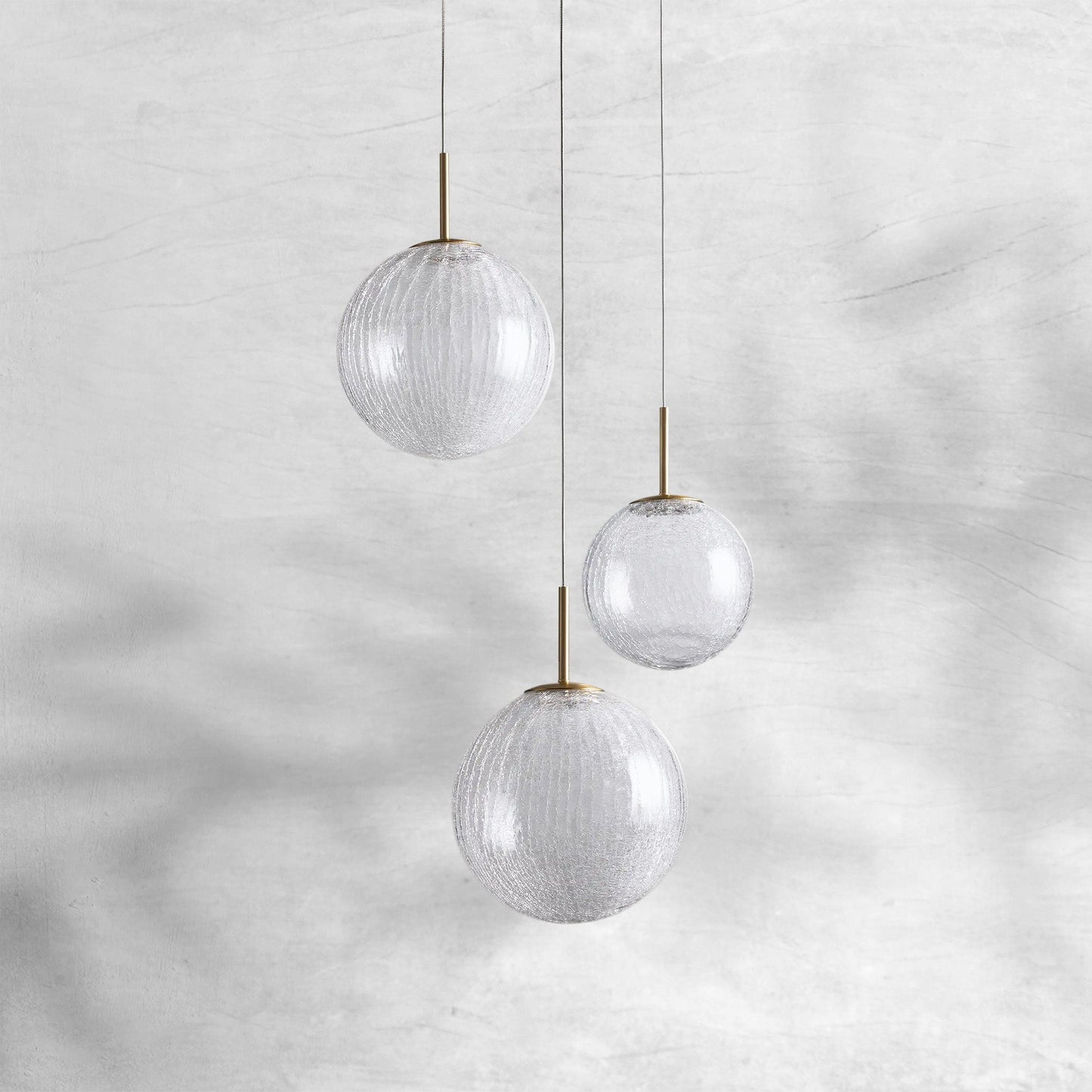 Contemporary Casen Glass Round Chandelier 20"28"34"43" - CasaraHouse