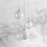 Contemporary Casen Glass Round Chandelier 20"28"34"43" - CasaraHouse