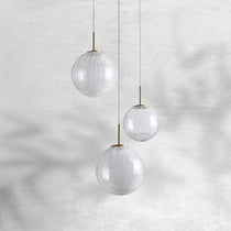 Contemporary Casen Glass Round Chandelier 20"28"34"43" - CasaraHouse