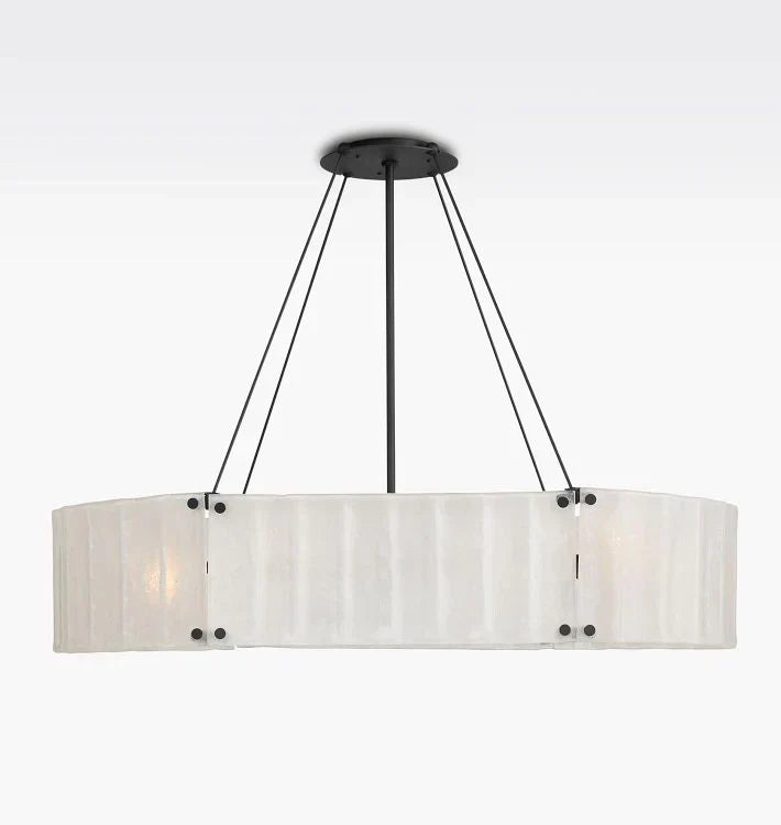 Marcellus Glass Linear Chandelier 48"