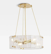 Marcellus Glass Round Chandelier 24"