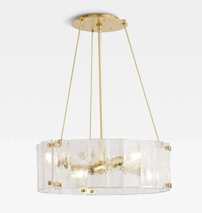 Marcellus Glass Round Chandelier 24"