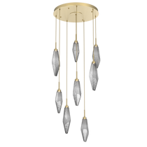 Rock Crystal Cluster Round Chandelier
