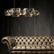 Contemporary Stainless Steel Linear Chandelier