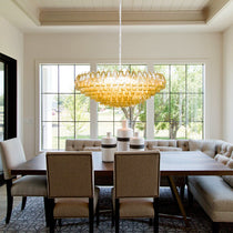 Venice Murano Glass Chandelier 35"