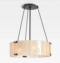 Marcellus Glass Round Chandelier 24"