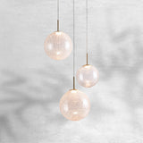 Contemporary Casen Glass Round Chandelier 20"28"34"43" - CasaraHouse