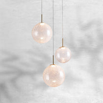 Contemporary Casen Glass Round Chandelier 20"28"34"43" - CasaraHouse