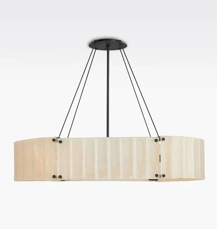 Marcellus Glass Linear Chandelier 48"